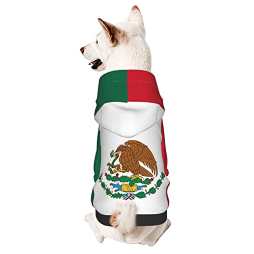 Hund Hoodie, Mexikanische Flagge Haustierkleidung Für Hunde Atmungsaktiver Hundemantel Warme Pet Kleidung Für Welpen Mittelgroße Hunde Katze S von 550