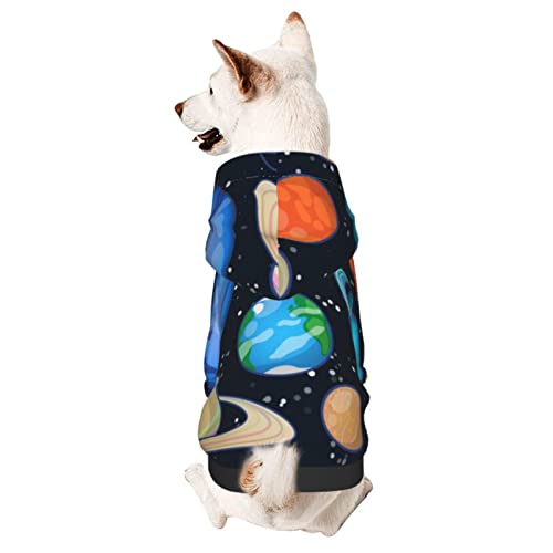 Hund Hoodie, Sonnensystem Kapuzenpullis Mode Haustier Kleidung Atmungsaktiver Haustier Welpen Hunde Hoodie Für Welpen Mittelgroße Hunde Katze M von 550