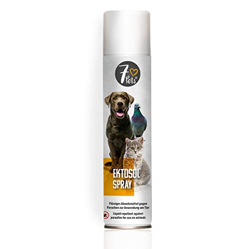 7 ♥ Pets Abwehrmittel gegen Zecken und Parasiten Ektosol Spray 250 ml Zeckenspray, Flohspray von 7 ♥ Pets