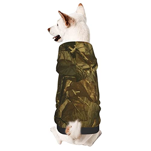 Hund Hoodie Outdoor Jagd Druck Haustierkleidung Für Hunde Zubehör Schweiß Shirt Winter Kapuzen Hunde Sweatshirt, Für Katze, Kleiner Hund, M von 803
