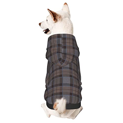 Hunde Kapuzenpullis Fraser Hunting Tartan Plaid Hund Kleidung Kapuzenpullis Sport Haustier Pullover Modischer Haustierkleidung Für Hunde, Für Katze, Kleiner Hund, XXL von 803