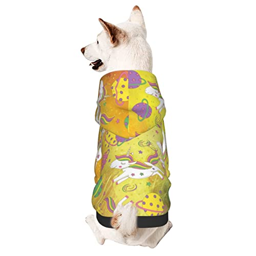 Hunde Kapuzenpullis Lustiger Einhorn, Der Raum Spritzt Haustierkleidung Für Hunde Retro Schweiß Shirt Warme Haustier Pullover, Für Kleiner Hund, Katze, XXL Hunde Kapuzenpullis Lustiger Einhorn, Der Raum Spritzt Haustierkleidung Für Hunde Retro Schweiß Shirt Warme Haustier Pullover, Für Kleiner Hund, Katze, XXL von 803