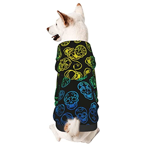 Hunde Kapuzenpullis Regenbogen Zuckerschädel Kapuzen Hunde Sweatshirt Winter Haustier Hoodies Modischer Haustier Pullover, Für Katze, Kleiner Hund, XXL Hunde Kapuzenpullis Regenbogen Zuckerschädel Kapuzen Hunde Sweatshirt Winter Haustier Hoodies Modischer Haustier Pullover, Für Katze, Kleiner Hund, XXL von 803