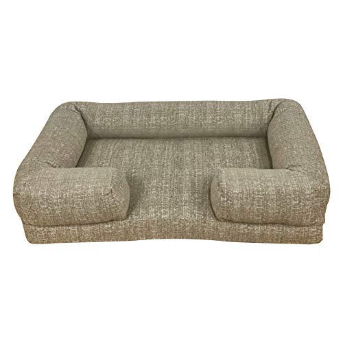 828 Pet Supplies Mittelgroßes Hundebett – L-förmig – Memory-Schaum – Nackenrolle Hundebett – orthopädisches Plüsch-Sofa 828 Pet Supplies Mittelgroßes Hundebett – L-förmig – Memory-Schaum – Nackenrolle Hundebett – orthopädisches Plüsch-Sofa von 828 Pet Supplies