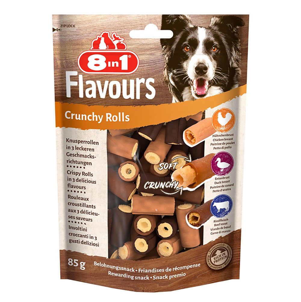 3 + 1 gratis! 4 x 8in1 Triple Flavour - 4 x 85 g Crunchy Rolls 3 + 1 gratis! 4 x 8in1 Triple Flavour - 4 x 85 g Crunchy Rolls von 8in1