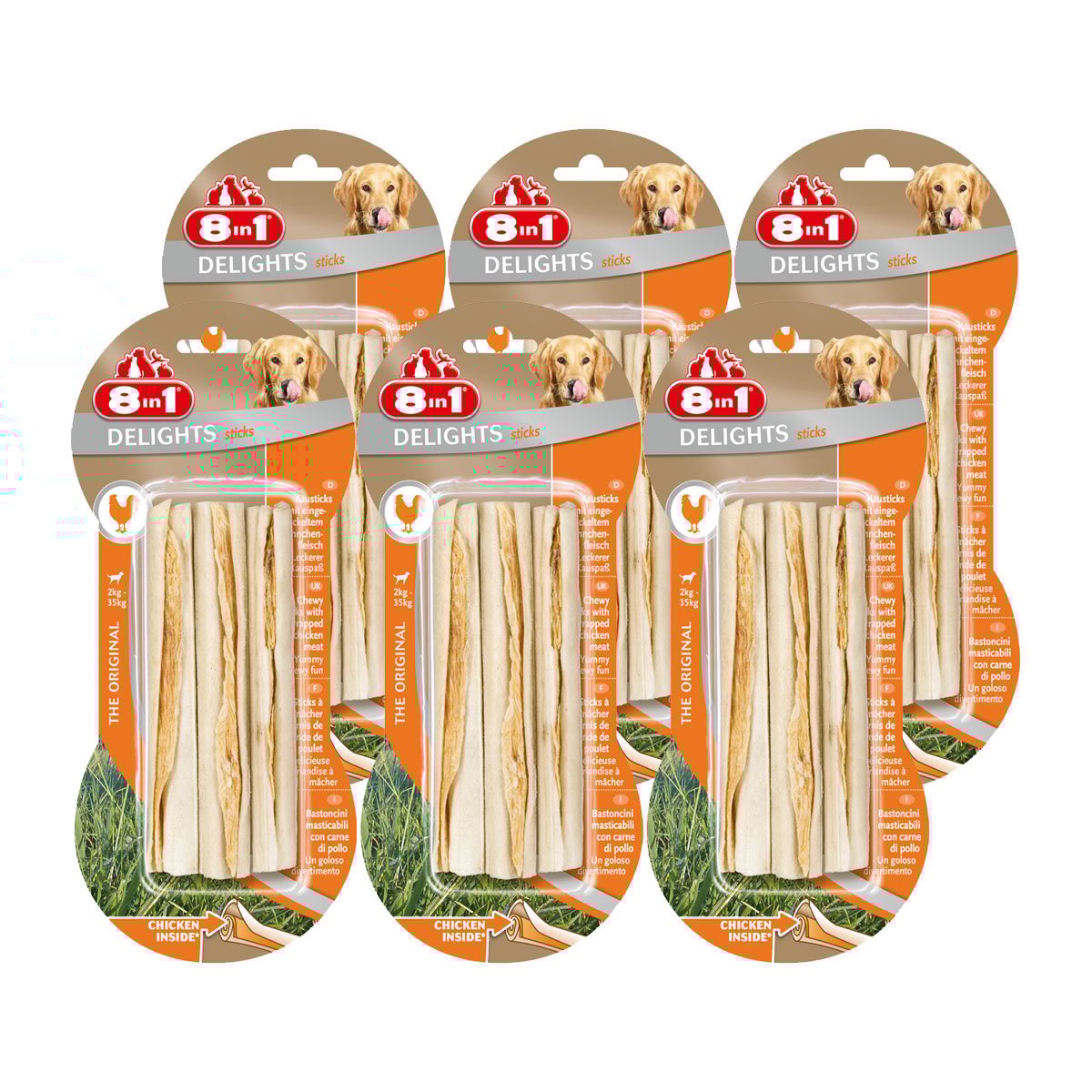8in1 Delights Kausticks Hähnchen 6x3 Stück 8in1 Delights Kausticks Hähnchen 6x3 Stück von 8in1