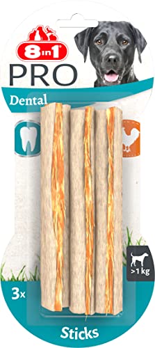 8in1 Pro Dental Sticks - gesunde Kaustangen für Hunde zur Zahnpflege, 3 Stück 8in1 Pro Dental Sticks - gesunde Kaustangen für Hunde zur Zahnpflege, 3 Stück von 8in1