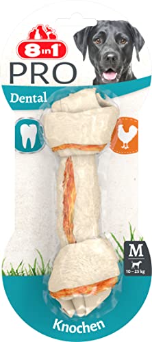 8in1 Pro Dental Knochen M - gesunder Kauknochen für mittelgroße Hunde zur Zahnpflege, 1 Stück von 8in1