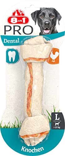 8in1 Pro Dental Knochen L - gesunder Kauknochen für große Hunde zur Zahnpflege, 1 Stück von 8in1