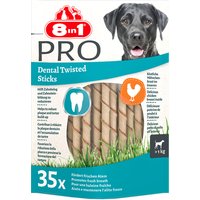 8in1 Pro Dental Twisted Sticks Huhn - 3 x 190 g (105 Stück) von 8in1