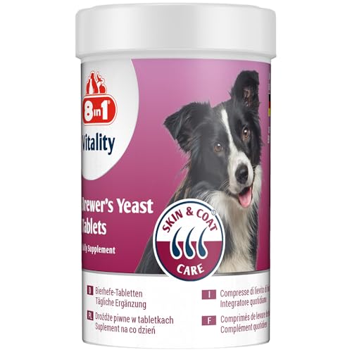 8in1 Bierhefe Tabletten - einzigartige Kombination aus Vitaminen für alle Hunde, unterstützt die Haut- und Fellpflege, 1 Dose (260 Tabletten) 8in1 Bierhefe Tabletten - einzigartige Kombination aus Vitaminen für alle Hunde, unterstützt die Haut- und Fellpflege, 1 Dose (260 Tabletten) von 8in1