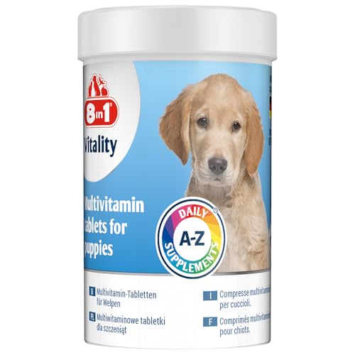 8in1 Multivitamin Tabletten Puppy - zur Nahrungsergänzung bei Welpen, 1 Dose (100 Tabletten) 8in1 Multivitamin Tabletten Puppy - zur Nahrungsergänzung bei Welpen, 1 Dose (100 Tabletten) von 8in1