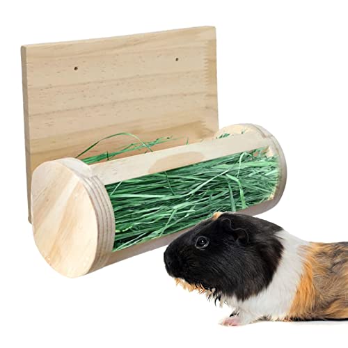 3 Stück Hasenholz Heu Feeder | Kaninchen-Heu-Futterspender Meerschweinchen Heu Futterspender Kaninchen Heuraufe Multifunktionale Krippe Grashalter für kleine Haustiere Hasen Chinchilla Meerschweinchen von A/A