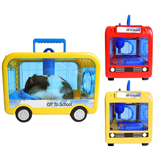Hamsterkäfig – tragbarer Käfig zum Mitnehmen, perfekter Reisekäfig mit Kleintiergriffen für Hamster, Goldbären, Chinchillas und andere kleine Haustiere A/a von A/A