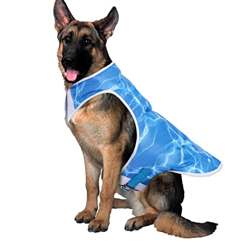 A/R Haustier-Eisweste, verstellbare Hunde-Kühlweste, ideal für Hunde, sonnenfest, ideal für kleine, mittelgroße und große Hunde von A/R