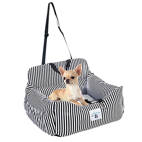 A/R Hunde-Autositze für Haustiere, weiche Seiten für kleine Hunde – Reisesicherheits-Autositze Hundebett mit weichem Kissen für Auto, waschbar und tragbar von A/R
