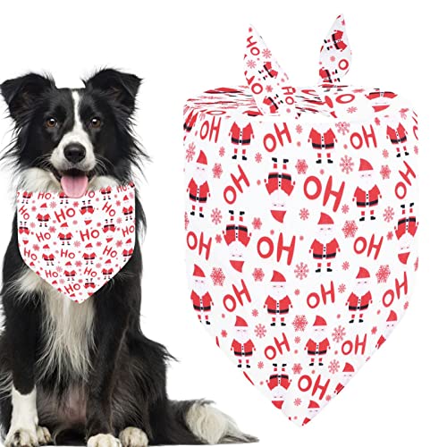 A/R Hunde-Weihnachtsschal, dreieckiges Hundehalstuch, dreieckig, für Hunde, Haustierkleidung für Weihnachtsfeiern von A/R