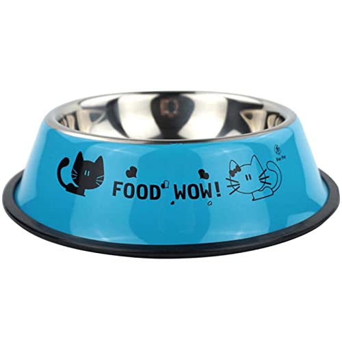 A/R Hundenapf aus Metall,Hundefutternapf rutschfest | 18cm/7.08inch Hunde- und Katzenzubehör für Trockenfutter, Nassfutter, Snacks, Wasser für kleine Haustiere von A/R