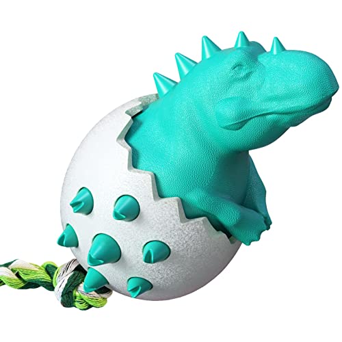 A/R Zahnspielzeug für Hunde – Dinosaurier-Eier-Zahnspielzeug für Welpen | Robustes interaktives Kauspielzeug für kleine Welpen und mittelgroße Hunde von A/R