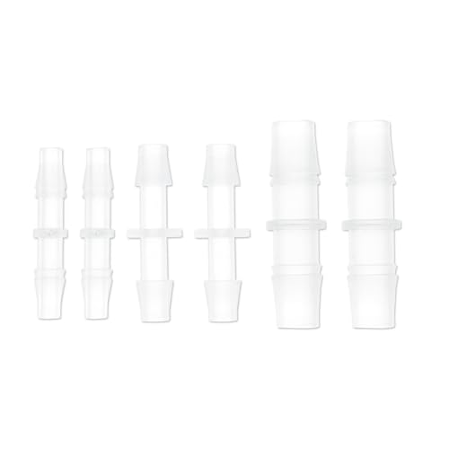 A ABSOPRO Kunststoff-Schlauchstutzen 3/16" 1/4" 3/8" I-förmiger 2-Wege-Rohrverbinder klar 1 Satz A ABSOPRO Kunststoff-Schlauchstutzen 3/16" 1/4" 3/8" I-förmiger 2-Wege-Rohrverbinder klar 1 Satz von A ABSOPRO