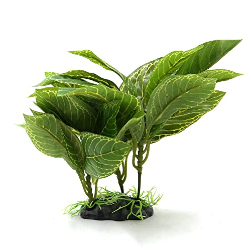 A ABSOPRO Terrarium Lebensechte Pflanze Dekor Ornament Kunststoff Grün von A ABSOPRO