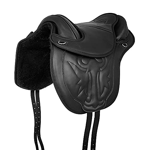 A&M Reitsport Baumloser Wanderreit Sattel SAMI Schwarz aus Kunstleder Neu, Größe:17 Zoll A&M Reitsport Baumloser Wanderreit Sattel SAMI Schwarz aus Kunstleder Neu, Größe:17 Zoll von A&M Reitsport