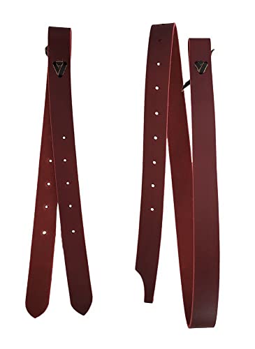 A&M Reitsport Tie- Strap + Off Billet für Westernsättel aus Latigo - Leder, Farbe:Rot-Braun A&M Reitsport Tie- Strap + Off Billet für Westernsättel aus Latigo - Leder, Farbe:Rot-Braun von A&M Reitsport