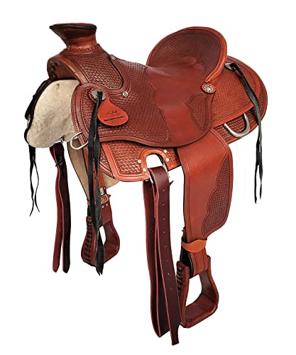 A&M Reitsport Westernsattel Orlando aus Büffelleder hoher Qualität Neu Roping Sattel, Größe:16 Zoll von A&M Reitsport