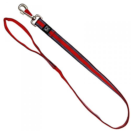 Kurzleine, 1 Meter Hundeleine Rot Muster, 100 cm, 20 mm - passend zu den Feltmann Hundegeschirren von A. Hoffmann GmbH