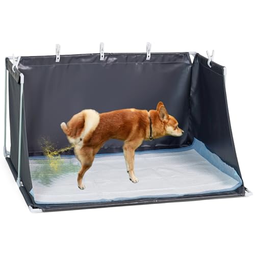A.FATI Hunde-Urinier-Pad-Halter mit Schutz, hohe Wände für kein Auslaufen, faltbare Hundetoilette für Welpentraining Urinieren, Hundetöpfchen für kleine, mittelgroße und große Hunde, 83,8 x 72,9 cm von A.FATI