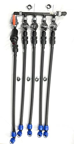 A.N. - Regenengel easystart Verteiler Set Premium Rohranschlüsse 32 mm 1" Wandverteiler Verteilerkonstruktion (4 Zonen) von A.N. - Regenengel