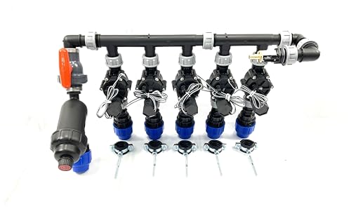 A.N. - Regenengel easystart Verteiler Set Pro Rohranschlüsse 32 mm 1" Wandverteiler Verteilerkonstruktion (5 Zonen) von A.N. - Regenengel
