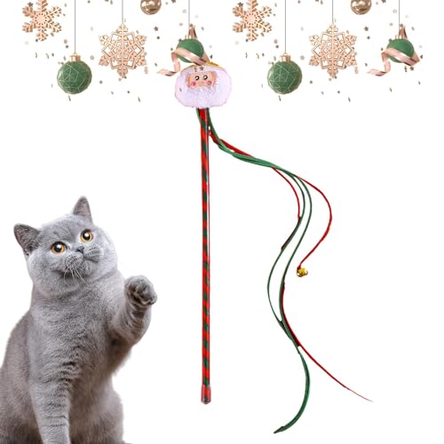 AALLYN Katzenstab Interaktives Katzenspielzeug,Tragbares Stabspielzeug für Katzen - Interaktives Katzen-Angelspielzeug für kleine und mittelgroße Katzen zum Beißen, Kauen und Spielen AALLYN Katzenstab Interaktives Katzenspielzeug,Tragbares Stabspielzeug für Katzen - Interaktives Katzen-Angelspielzeug für kleine und mittelgroße Katzen zum Beißen, Kauen und Spielen von AALLYN