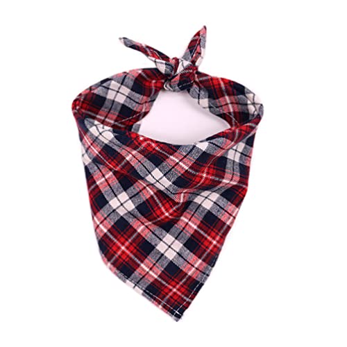 Hundebögen 1 STÜCK Hund Fliege Haustier Hund Bandana Klassisch Rot Schwarz Plaid Fliege Katze Welpen Halstuch Haustier Halstuch Schal Hund Krawatten Hundezubehör Haarschleife für Haustiere von AAPIE