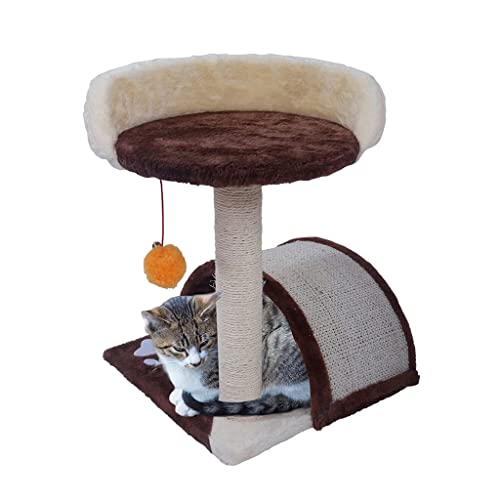 Katzenbaum Katzenhaus Katzenhaus Kratzbaum Katzenklettergerüst mit Sisalseil Katzenbett und Katzenbaum Interaktiver baumelnder Ball Katzenturm Kätzchen Möbel von AAPIE