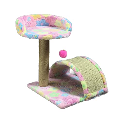 Katzenbaum Katzenhaus Katzenkratzbaum Katzenklettergerüst mit Sisalseil Katzenbett und Kratzbaum Interaktiver baumelnder Ball Katzenturm Kätzchen-Möbel von AAPIE