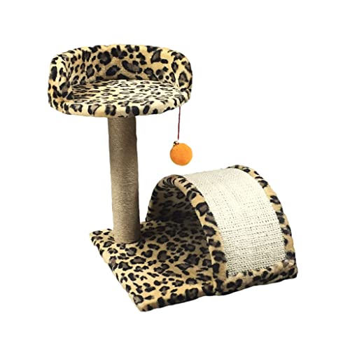 Katzenbaum Katzenhaus Katzenhaus Kratzbaum Katzenklettergerüst mit Sisalseil Katzenbett und Katzenbaum Interaktiver baumelnder Ball Katzenturm Kätzchen Möbel von AAPIE