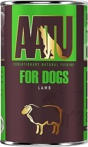 AATU 90/10 Hundefutter Nass Getreidefrei - Lamm, Hoher Fleischanteil, Nassfutter ohne künstliche Geschmacksverstärker, 6 x 400g von AATU