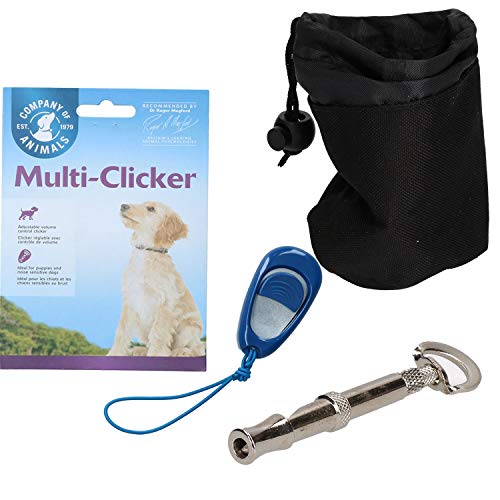AB Tools Hund Training Bundle - Clicker, leise Einstellbare Pfeifen & behandeln Tasche von AB Tools