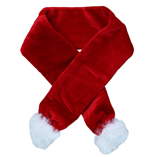 AB TOOLS Hunde-Schal mit Weihnachtsmann-Motiv, Größe M von AB Tools