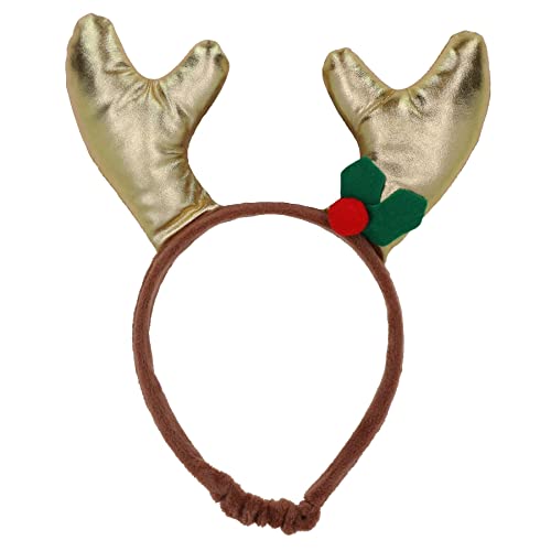 Hunde-Stirnband mit goldfarbenem Geweih, kleines Weihnachtsgeschenk von AB Tools