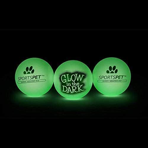 AB TOOLS Hundespielzeug, leuchtet im Dunkeln, ungiftige Gummibälle, für Hunde, Haustiere, Geschenk, 3 Stück von AB Tools