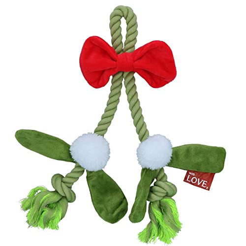 AB TOOLS Hundespielzeug mit Mistelschleife, Plüschseil, festliches Weihnachtsgeschenk AB TOOLS Hundespielzeug mit Mistelschleife, Plüschseil, festliches Weihnachtsgeschenk von AB TOOLS