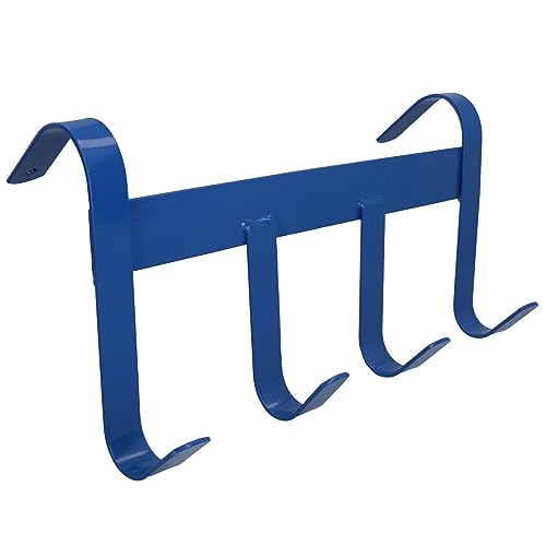 AB Tools 1 x robuster blauer Reitstall für Pferde, 4 Haken, praktischer Aufhänger von AB Tools