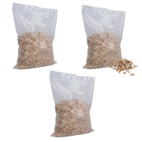 AB Tools 3 Stück 6 Liter natürliche grobe Buche Chips Vogelkäfig Papageienkäfig Einstreu Abdeckung von AB Tools
