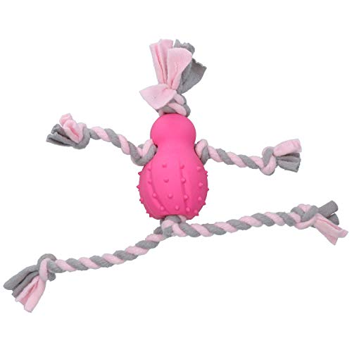 AB Tools Hundespielzeug für kleine Hunde, flauschig, Gummi, ideal für Zähne und Zahnfleisch, Rosa AB Tools Hundespielzeug für kleine Hunde, flauschig, Gummi, ideal für Zähne und Zahnfleisch, Rosa von AB Tools