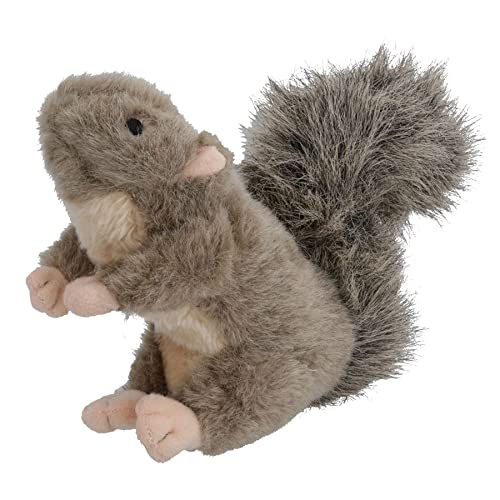 AB Tools Klassisches großes Eichhörnchen-Hundespielzeug, weiches Plüsch-Spielzeug mit Quietschelement, Geschenk von AB Tools