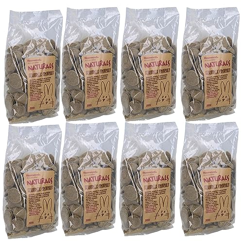 AB Tools Leckerlis für kleine Tiere, Kaninchen, Meerschweinchen, natürliche Leckerlis, Bockshornklee, Crunchies, 8 Stück von AB Tools