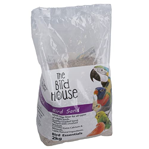 2 kg Premium Papageienvogel Sand Calcium & Mineralien helfen Verdauung Käfigstreu von AB Tools