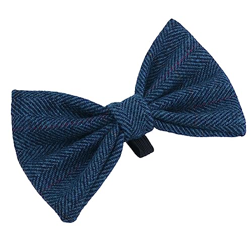 AB Tools Stilvolle Fliege für modische Hunde, Tweed, Einheitsgröße, mit Halsbandschlaufe, Marineblau AB Tools Stilvolle Fliege für modische Hunde, Tweed, Einheitsgröße, mit Halsbandschlaufe, Marineblau von AB Tools
